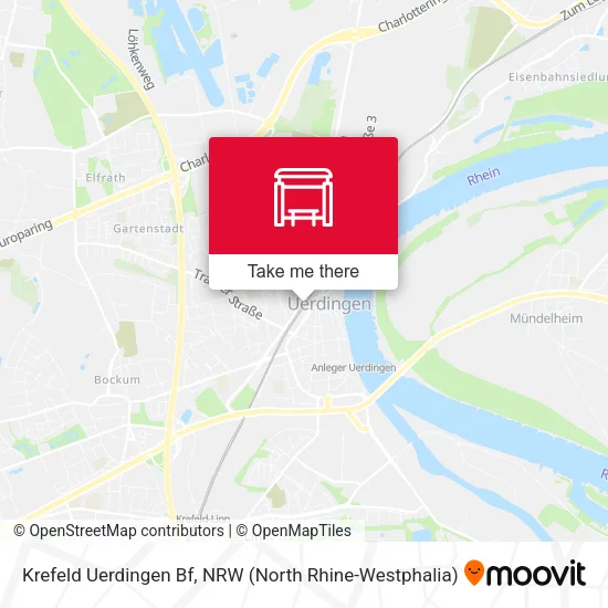 Карта Krefeld Uerdingen Bf