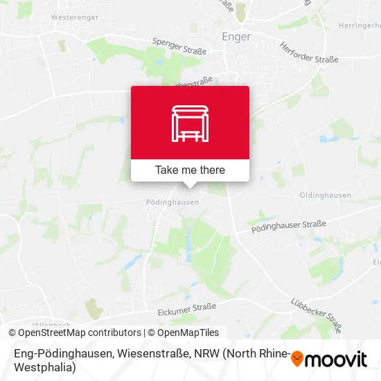 Карта Eng-Pödinghausen, Wiesenstraße