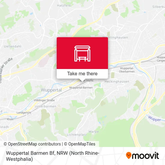 Wuppertal Barmen Bf map
