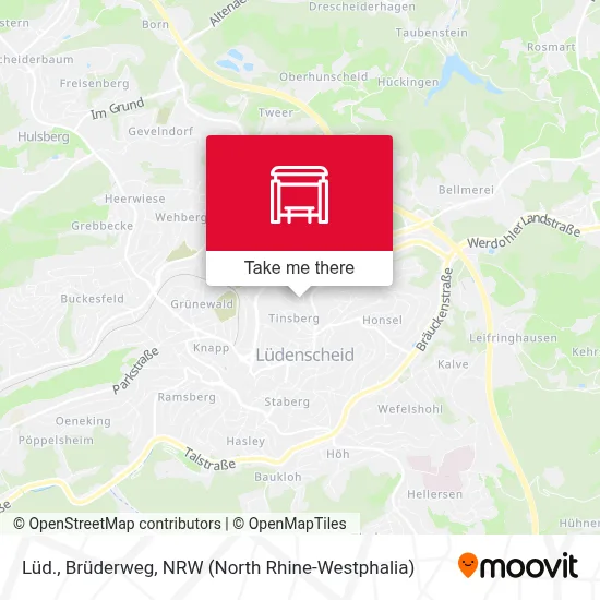 Lüd., Brüderweg map
