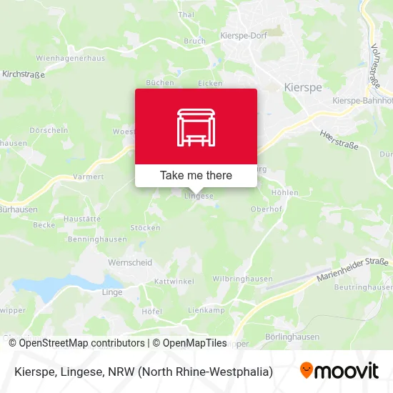 Kierspe, Lingese map