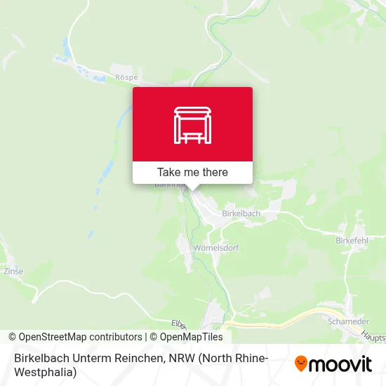 Birkelbach Unterm Reinchen map