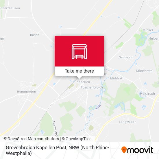 Grevenbroich Kapellen Post map