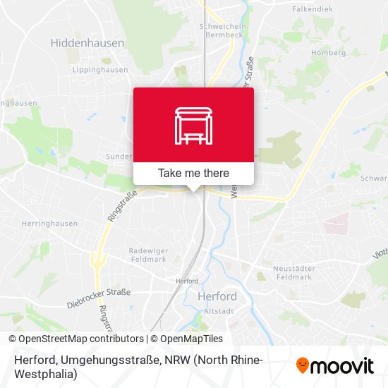 Herford, Umgehungsstraße map