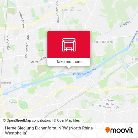 Herne Siedlung Eichenforst map