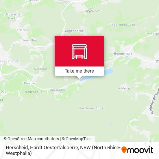 Карта Herscheid, Hardt Oestertalsperre