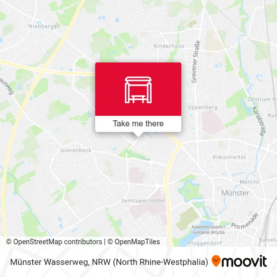 Münster Wasserweg map