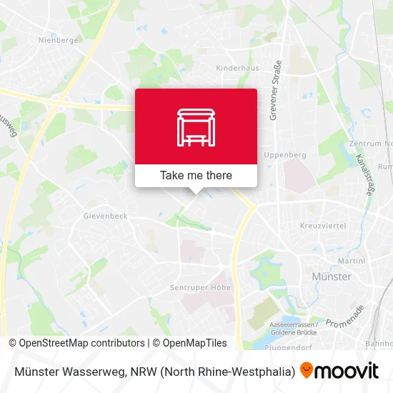 Münster Wasserweg map