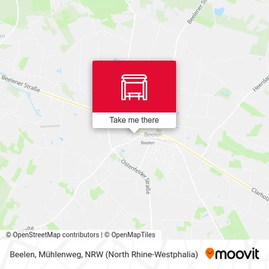 Beelen, Mühlenweg map