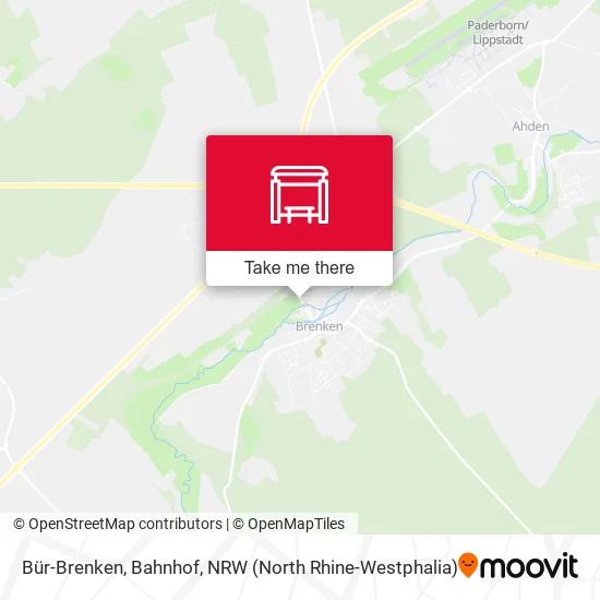 Карта Bür-Brenken, Bahnhof