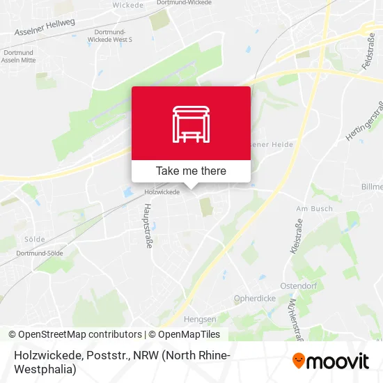 Карта Holzwickede, Poststr.