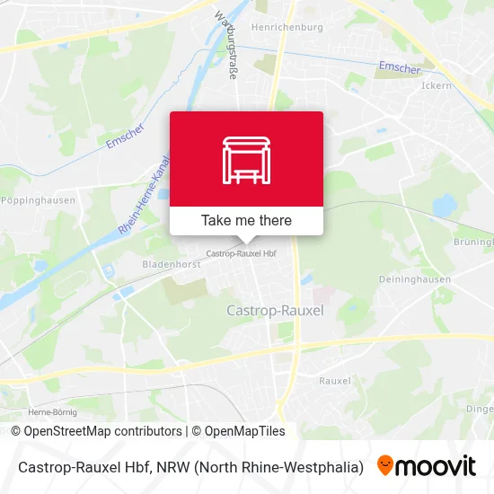 Castrop-Rauxel Hbf map