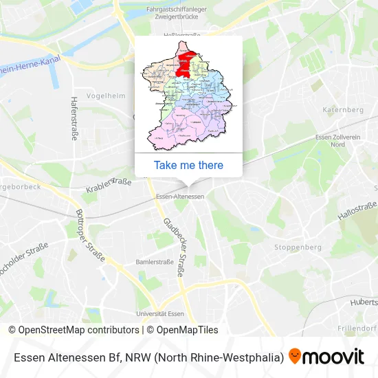 Essen Altenessen Bf map