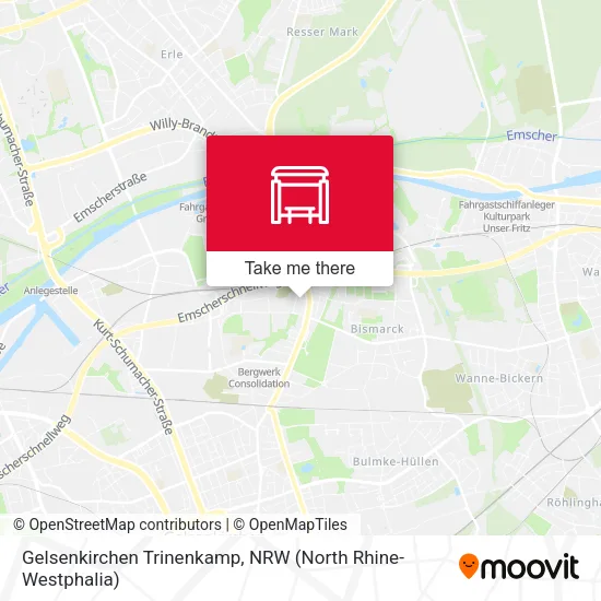 Карта Gelsenkirchen Trinenkamp