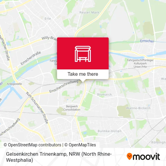Карта Gelsenkirchen Trinenkamp
