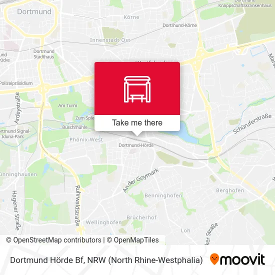 Dortmund Hörde Bf map