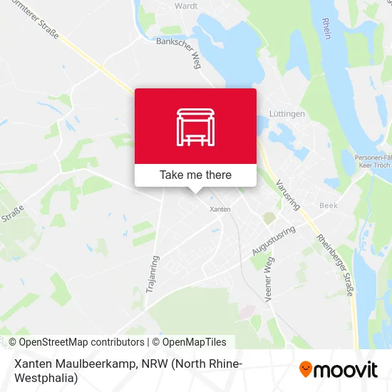 Xanten Maulbeerkamp map