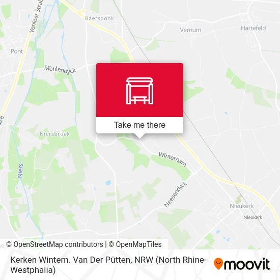 Карта Kerken Wintern. Van Der Pütten