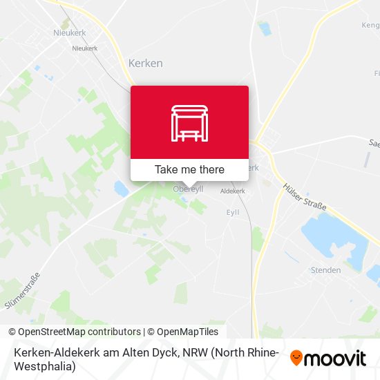 Kerken-Aldekerk am Alten Dyck map