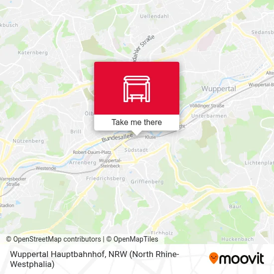 Wuppertal Hauptbahnhof map