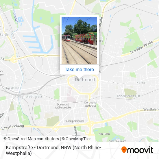 Карта Kampstraße - Dortmund