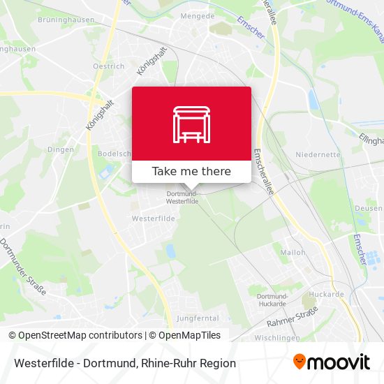 Westerfilde - Dortmund map