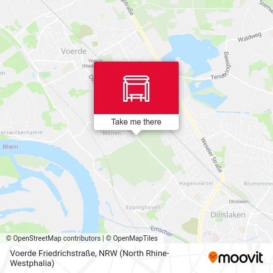 Voerde Friedrichstraße map