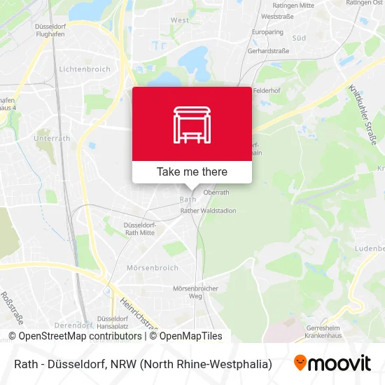 Rath - Düsseldorf map