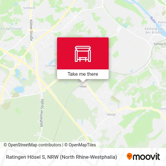 Ratingen Hösel S map