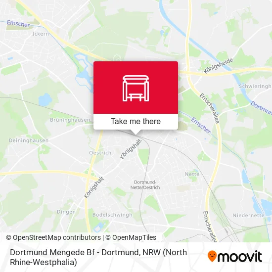 Карта Dortmund Mengede Bf - Dortmund