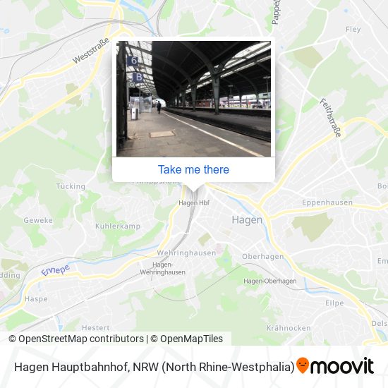 Hagen Hauptbahnhof map