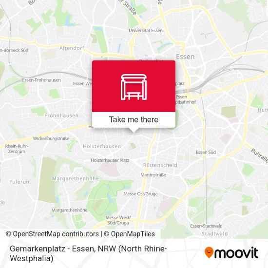 Карта Gemarkenplatz - Essen