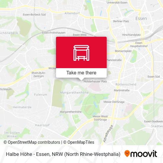 Карта Halbe Höhe - Essen