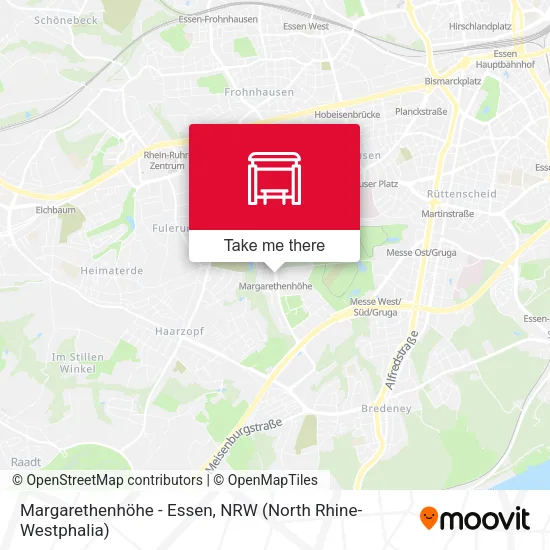 Карта Margarethenhöhe - Essen