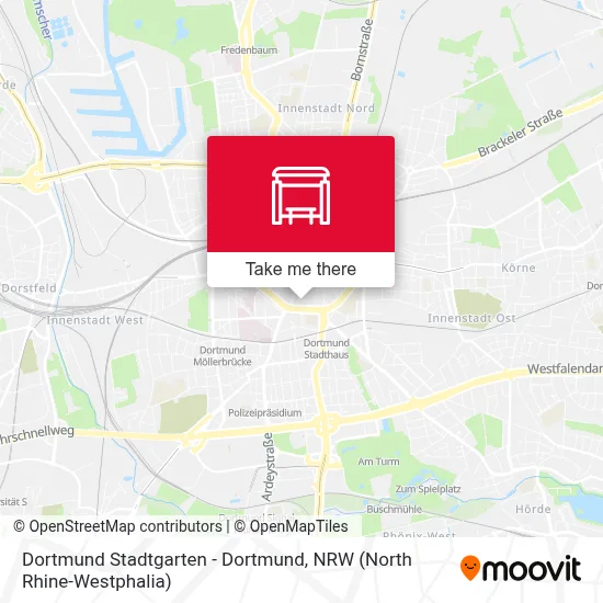 Dortmund Stadtgarten - Dortmund map
