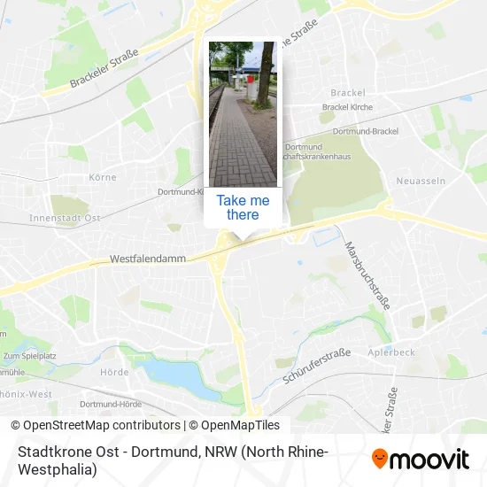 Карта Stadtkrone Ost - Dortmund