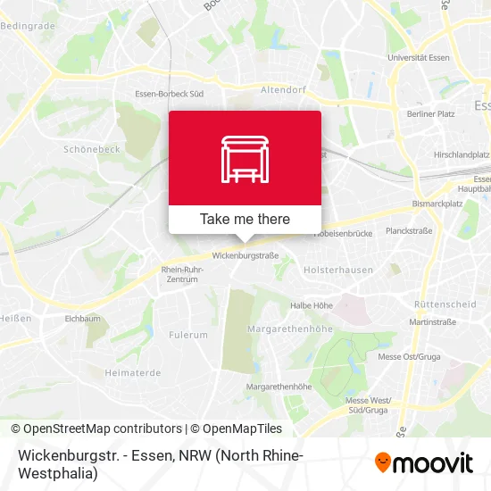 Карта Wickenburgstr. - Essen