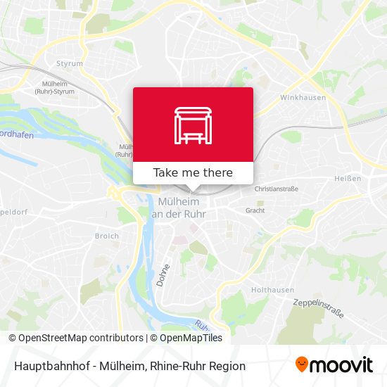 Hauptbahnhof - Mülheim map