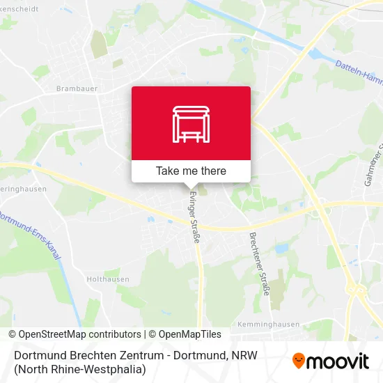 Dortmund Brechten Zentrum - Dortmund map