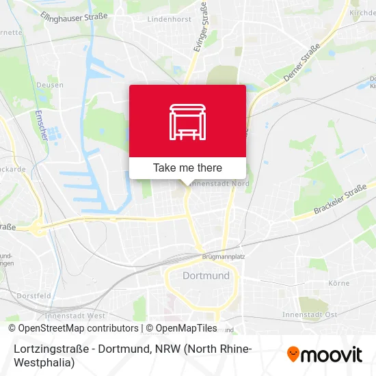 Lortzingstraße - Dortmund map