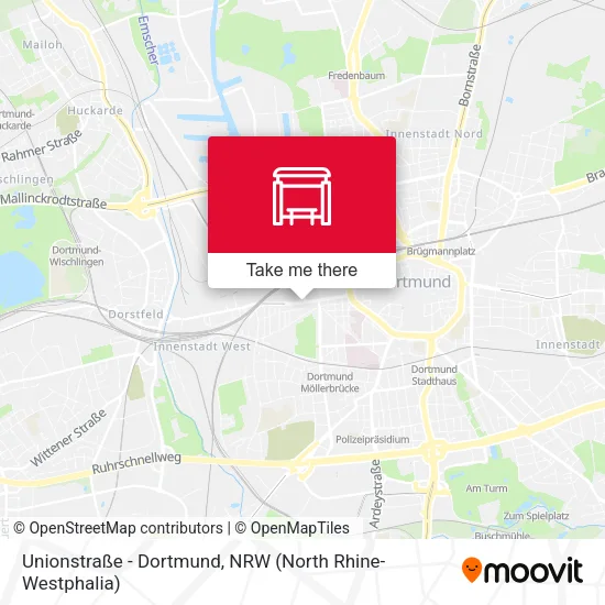 Карта Unionstraße - Dortmund