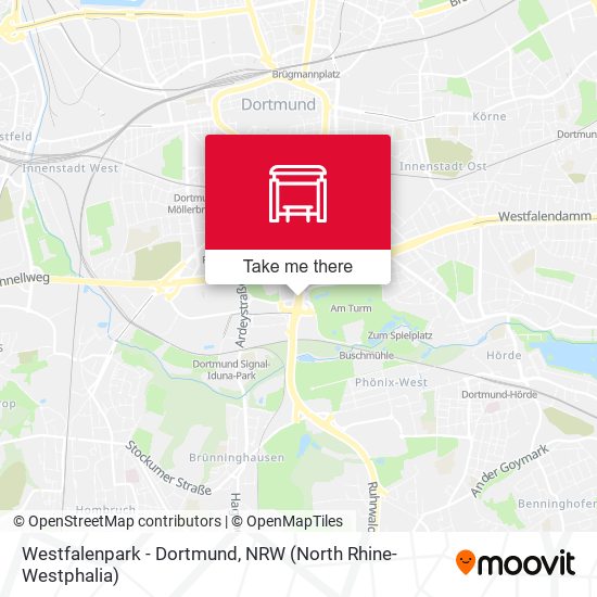 Westfalenpark - Dortmund map