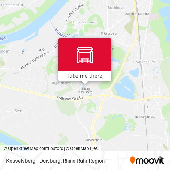 Kesselsberg - Duisburg map