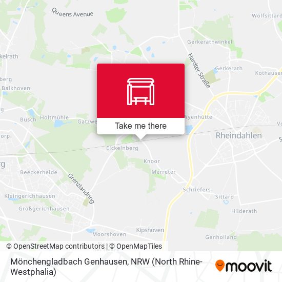 Mönchengladbach Genhausen map