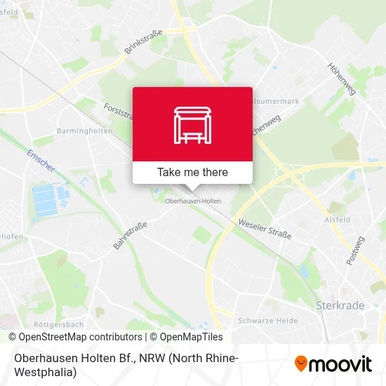 Oberhausen Holten Bf. map