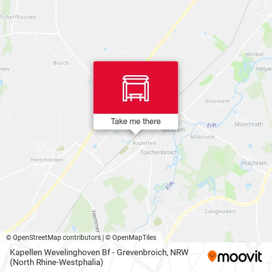 Карта Kapellen Wevelinghoven Bf - Grevenbroich