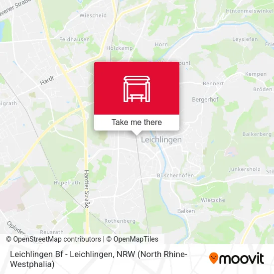Карта Leichlingen Bf - Leichlingen