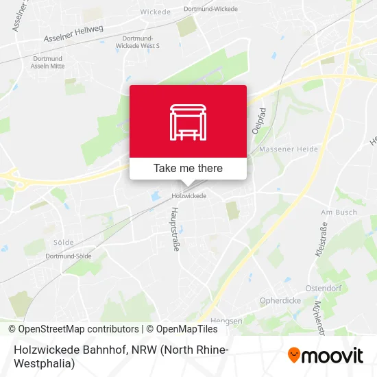 Holzwickede Bahnhof map