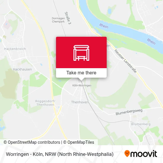 Worringen - Köln map
