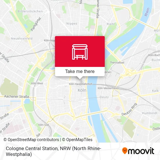 Köln Hbf map